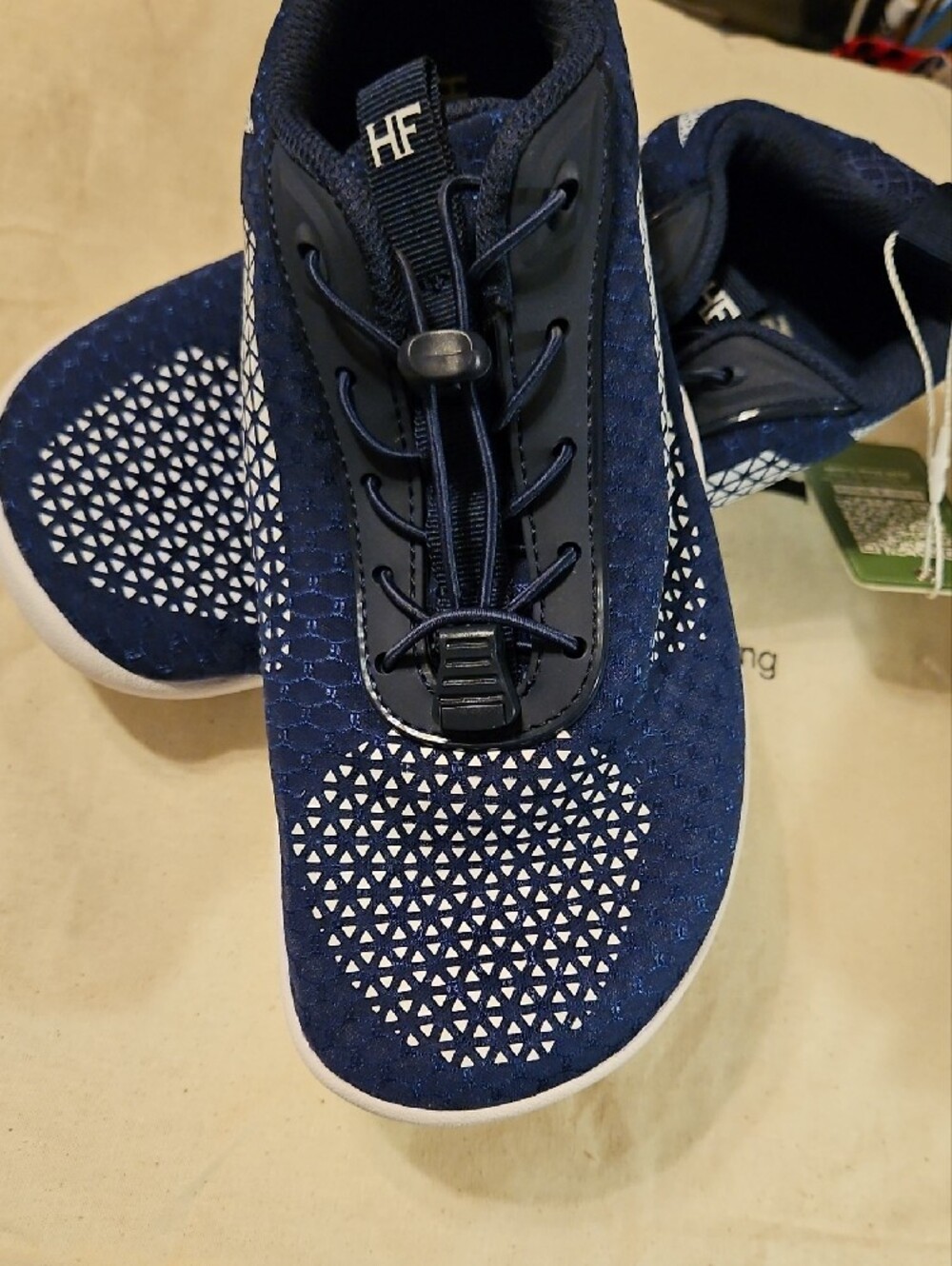 Hike Women's Navy Athletic Walking Shoes - Picture 5 of 5